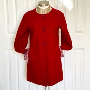 1990s alpaca and wool blend mid-length coat